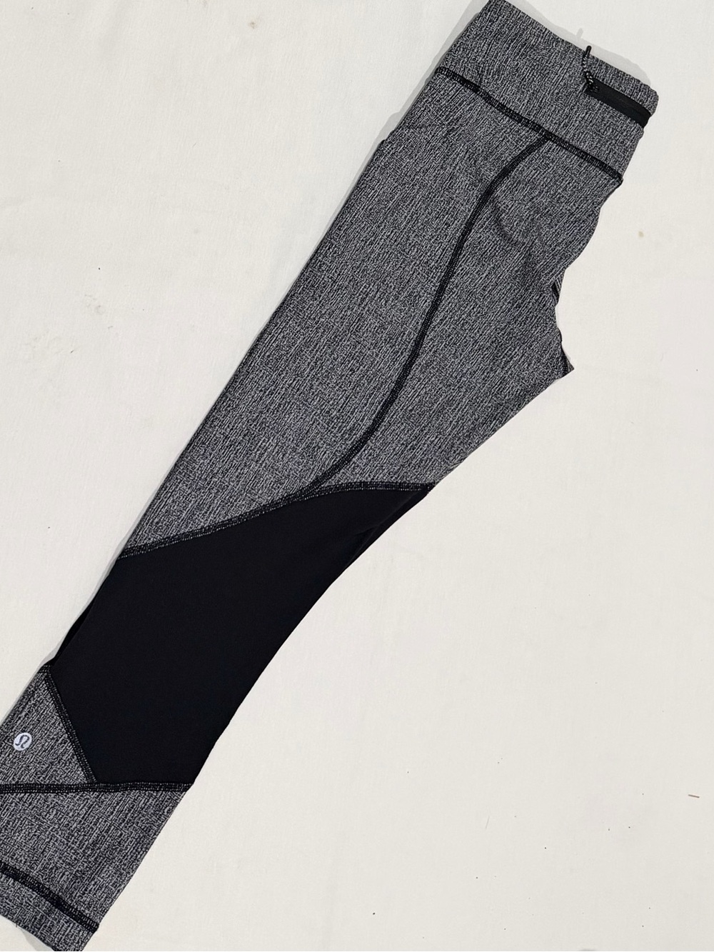 lululemon athletica Grey and Black Panel Joggers